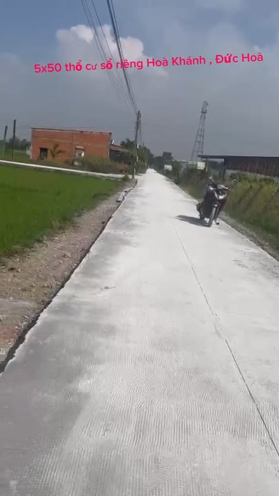 Lô đất Hòa Khánh, Đức Hòa 250m² giá 1.25 tỷ - Sổ hồng chính chủ!