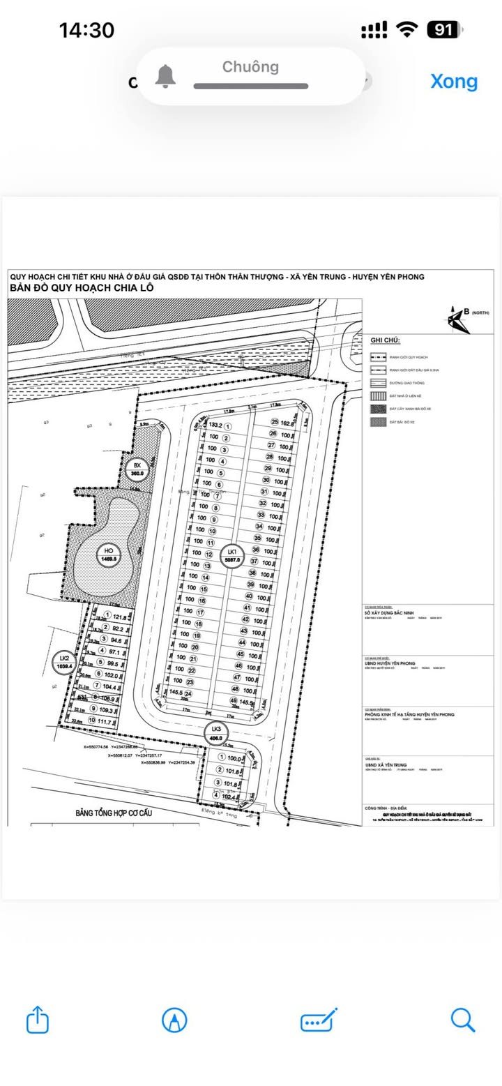 Đất đấu giá Thôn Thân Thượng, Yên Trung, Yên Phong 100m² giá 2 tỷ - Cơ hội đầu tư hiếm có!