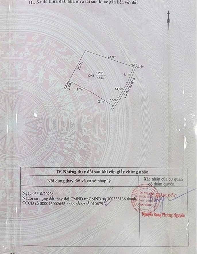 Đất thổ cư Long Trạch 708m² giá 1.8 tỷ - Cơ hội đầu tư tuyệt vời!