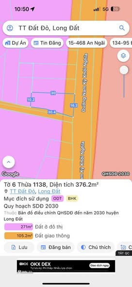 Đất nền Thị Trấn Đất Đỏ 376m² giá 2.9 tỷ - Đầu tư sinh lời ngay!