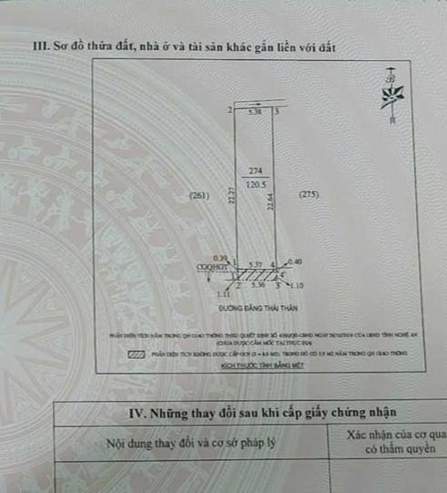 Đất mặt đường Đặng Thái Thân, phường Cửa Nam 120,5m² giá chỉ 8 tỷ - Cơ hội đầu tư tuyệt vời!