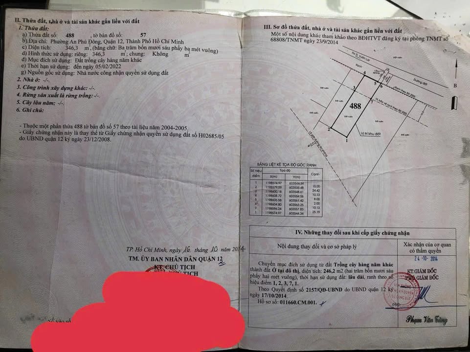 Đất nền An Phú Đông 346m² giá 23 tỷ - Sổ hồng riêng, thu nhập ổn định 30 triệu/tháng!