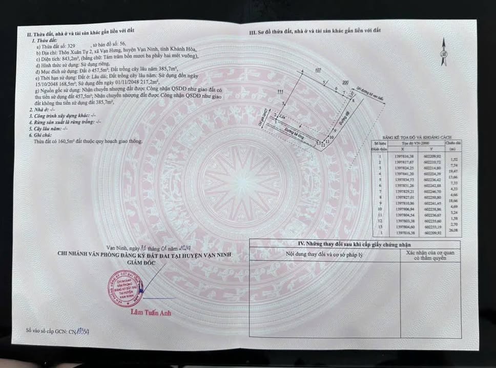 Đất mặt biển thôn Xuân Tự 2, Vạn Hưng, 843m² giá 23.9 tỷ - Đầu tư sinh lời tuyệt vời!