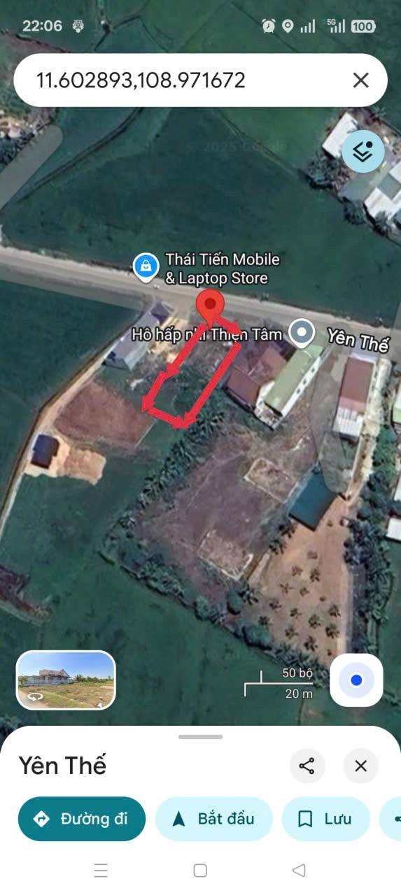 Đất nền Bảo An - Phan Rang 512m² giá 3.5 tỷ - Mặt tiền đường Yên Thế