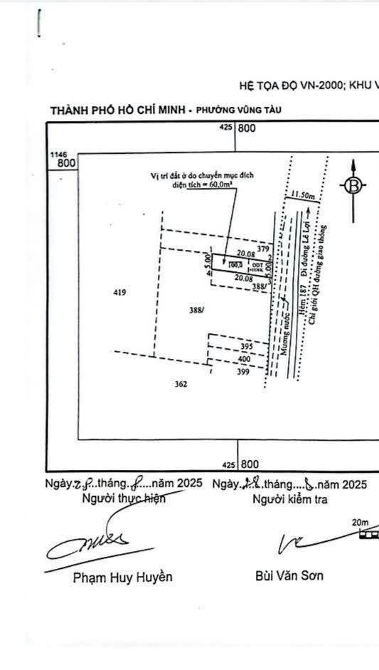 Đất hẻm 105 Lê Lợi, Vũng Tàu 100m² giá 5.6 tỷ - Vị trí đẹp, sổ hồng chính chủ!