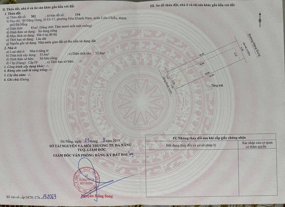 Đất mặt tiền Đặng Dung, Liên Chiểu, 81m² giá 6.19 tỷ - Đầu tư sinh lời với dãy trọ cho thuê