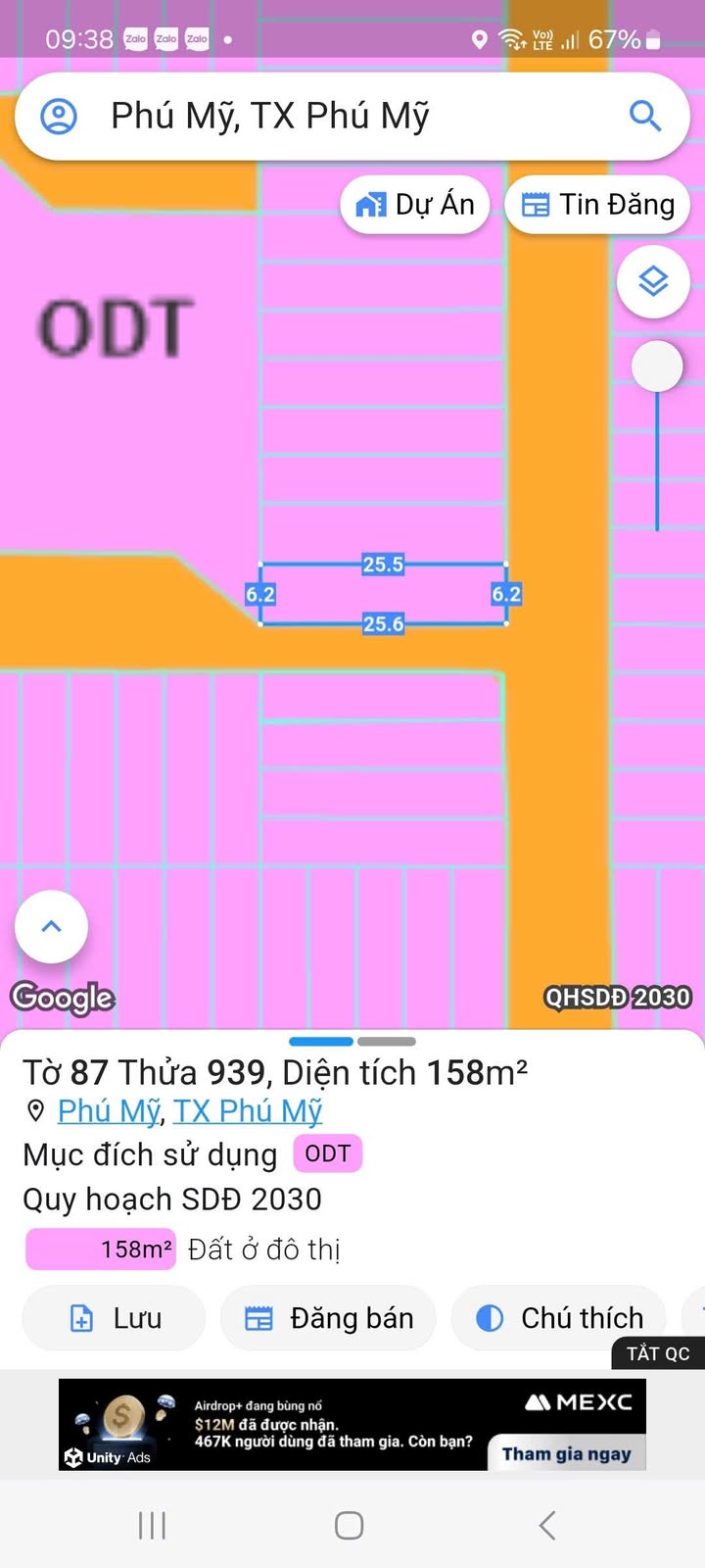 Đất nền Phú Mỹ 159m² giá thỏa thuận - Vị trí lô góc hai mặt tiền