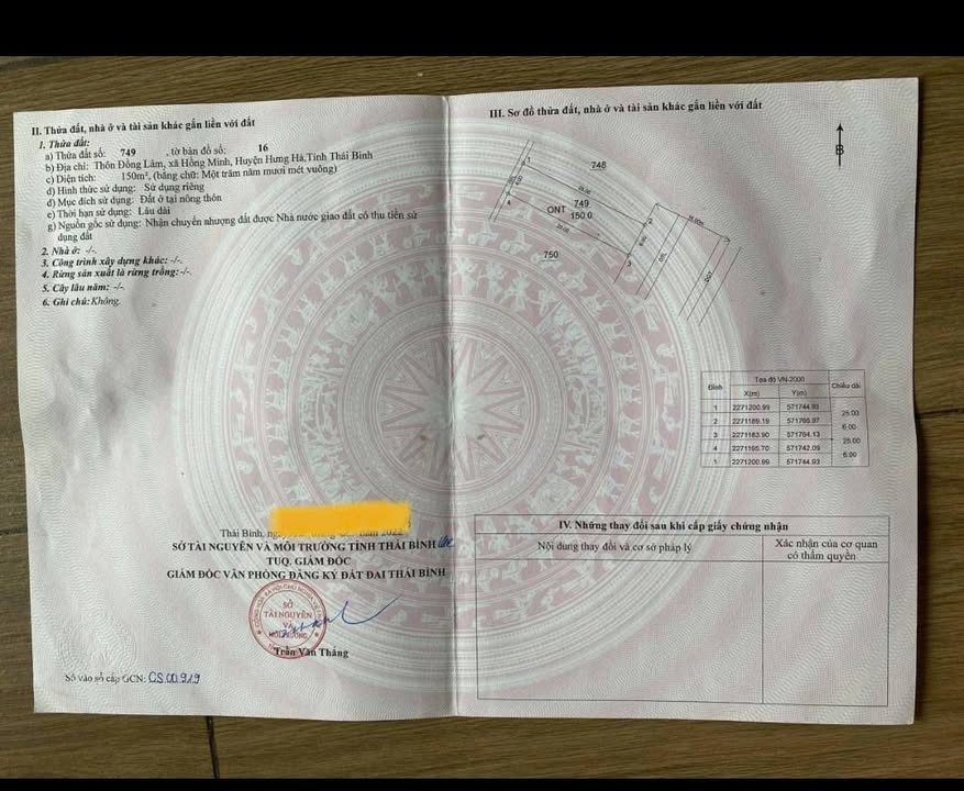 Đất nền Đồng Minh Hưng Hà 150m² - Vị trí đẹp, kinh doanh thuận lợi!