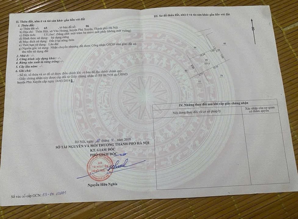 Đất nền thổ cư 128.5m² tại xã Phượng Dực chỉ 1.3 tỷ - Đầu tư sinh lời ngay!