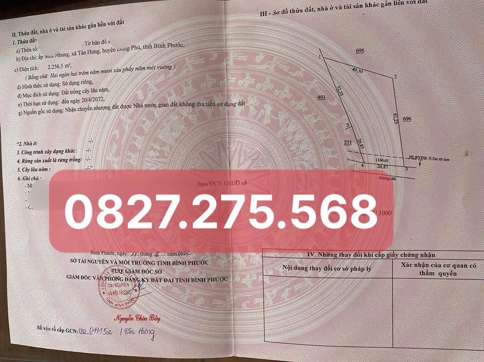 Đất nền Tân Hưng Đồng Phú 2000m² giá chỉ 400 triệu - Cơ hội đầu tư sinh lời!