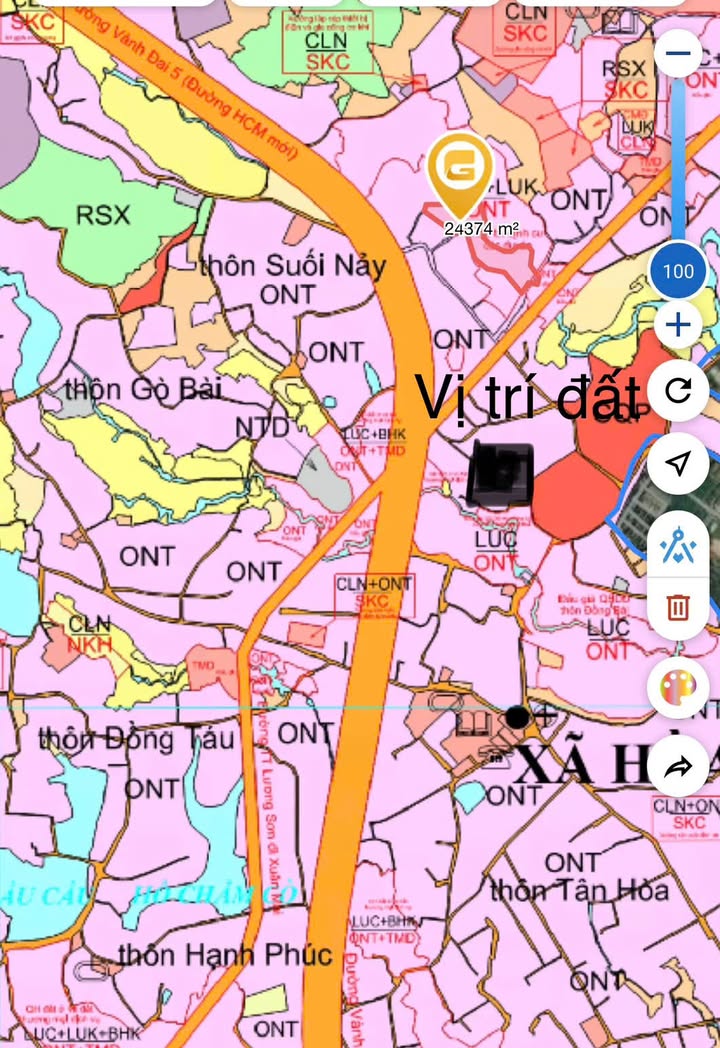 Đất nền Hòa Sơn, Lương Sơn 100m² giá 1 tỷ - Tiềm năng tăng giá cao!