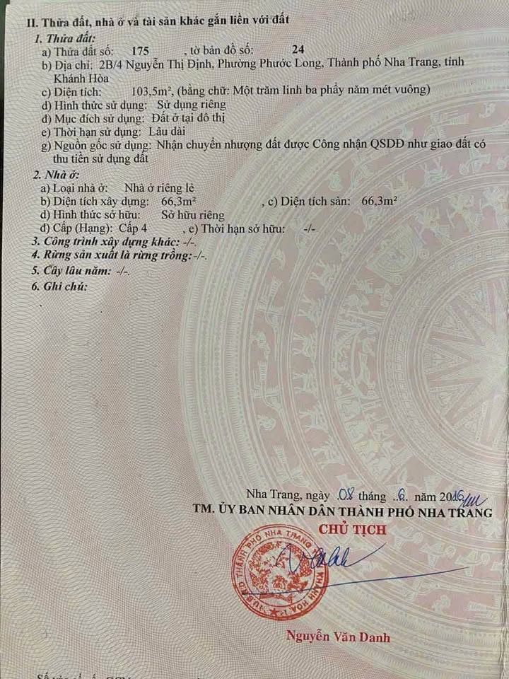 Đất nền Phước Long, Nha Trang 51m² giá 3.75 tỷ - Đầu tư sinh lời ngay!