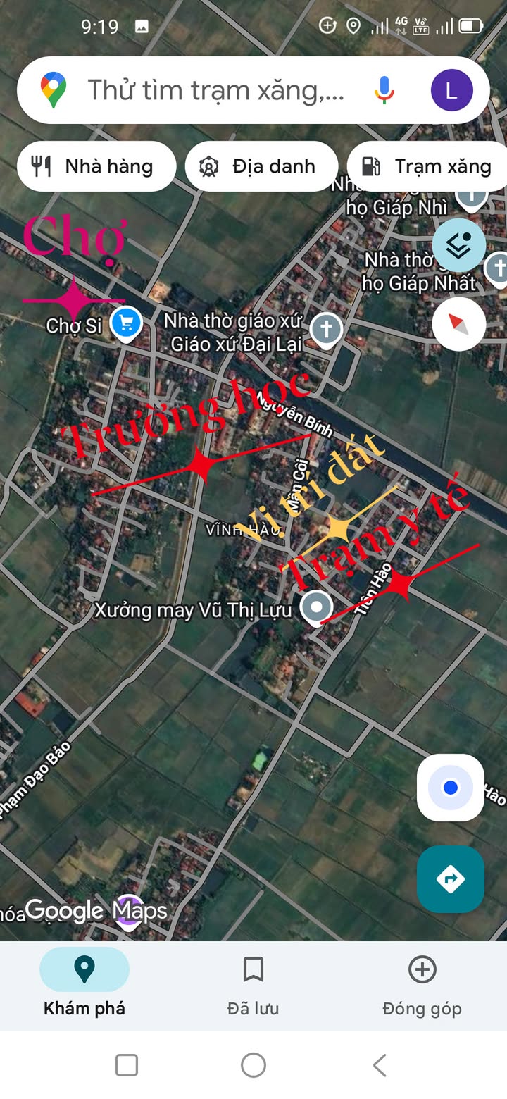 Đất mặt đường kinh doanh tại Vĩnh Hào, Vụ Bản 120m² - Vị trí đẹp, giá đầu tư hấp dẫn!