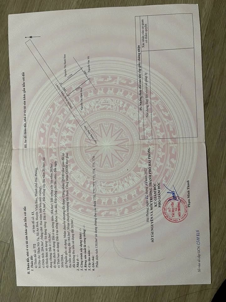 Đất nền An Hòa Vĩnh Bảo 100m² giá 330 triệu - Cơ hội đầu tư không thể bỏ lỡ!