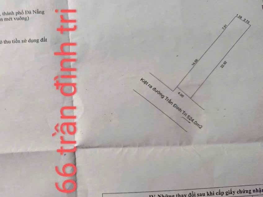Lô đất đẹp Hoà Minh 90m² giá 2 tỷ - Sát chợ Trần Đình Tri, gần biển!