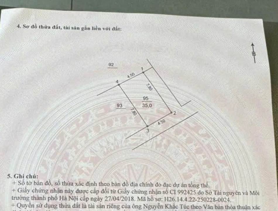 Nhà 2 tầng lô góc Bích Hòa, Thanh Oai 35m² giá 3 tỷ - Sẵn sàng vào ở!