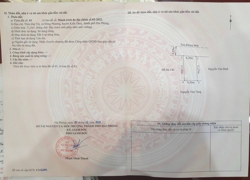 Đất nền mặt đường Lạng Côn, Đông Phương, 100m² giá 2.5 tỷ - Đầu tư sinh lời ngay!