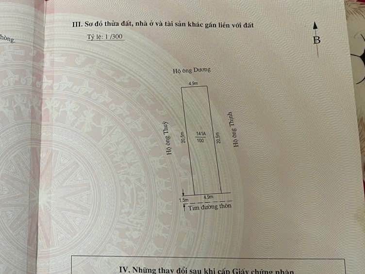 Lô đất Đặng Cương, An Dương 100m² giá 1.45 tỷ - Cơ hội đầu tư sinh lời!