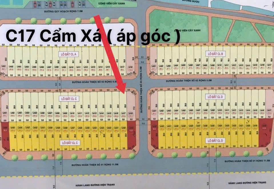 Đất nền C17 áp góc Phường Mỹ Hào 100m² giá 3 tỷ - Tiềm năng tăng giá ổn định!