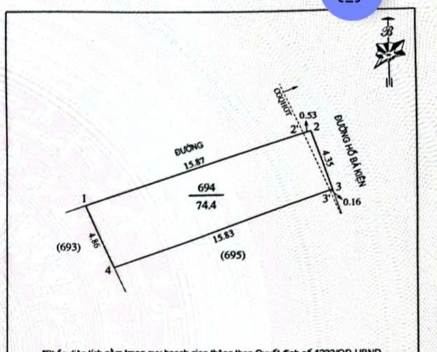 Nhà kinh doanh mặt đường Hồ Bá Kiện 74m² giá 4 tỷ - Vị trí đắc địa, thuận lợi kinh doanh!