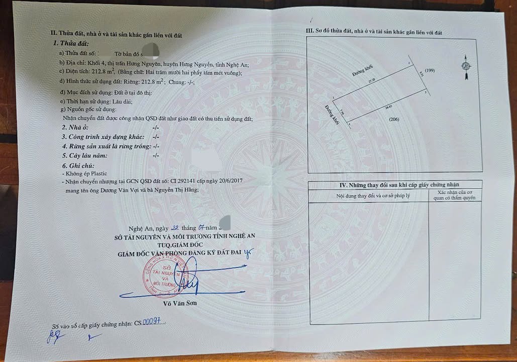 Đất nền Hưng Nguyên 218m² - Lô góc mặt tiền đường nhựa, giá thỏa thuận!