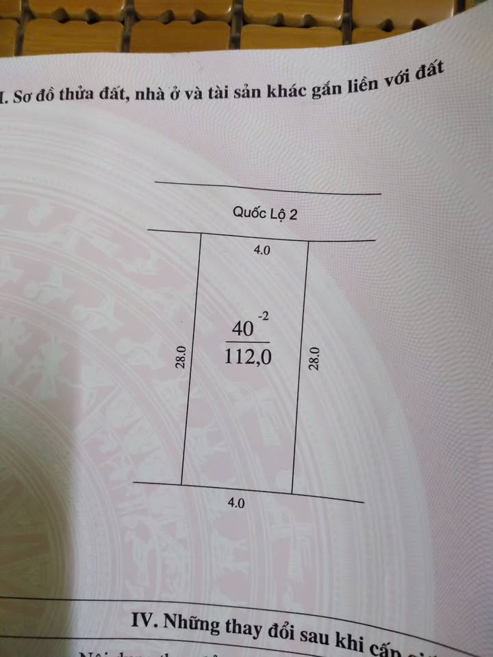 Đất mặt tiền Quốc lộ 2, Phúc Yên 112m² - Cơ hội đầu tư sinh lời tuyệt vời!