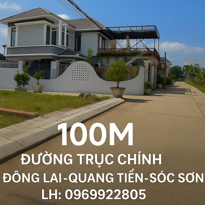 Đất thổ cư 100m² tại Đông Lai, Sóc Sơn - Đường lớn, giá tốt!