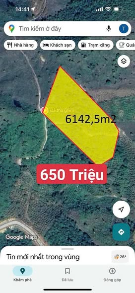 Đất nền Lộc Bắc Bảo Lâm 6142m² giá chỉ 650 triệu - Cơ hội đầu tư tuyệt vời!