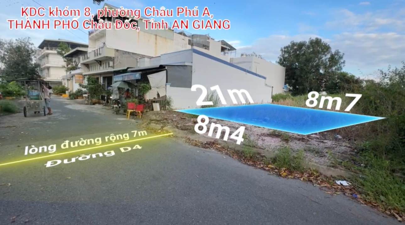 Đất nền mặt tiền đường D4, phường Châu Đốc, 177m² chỉ 2 tỷ - Cơ hội đầu tư tuyệt vời!