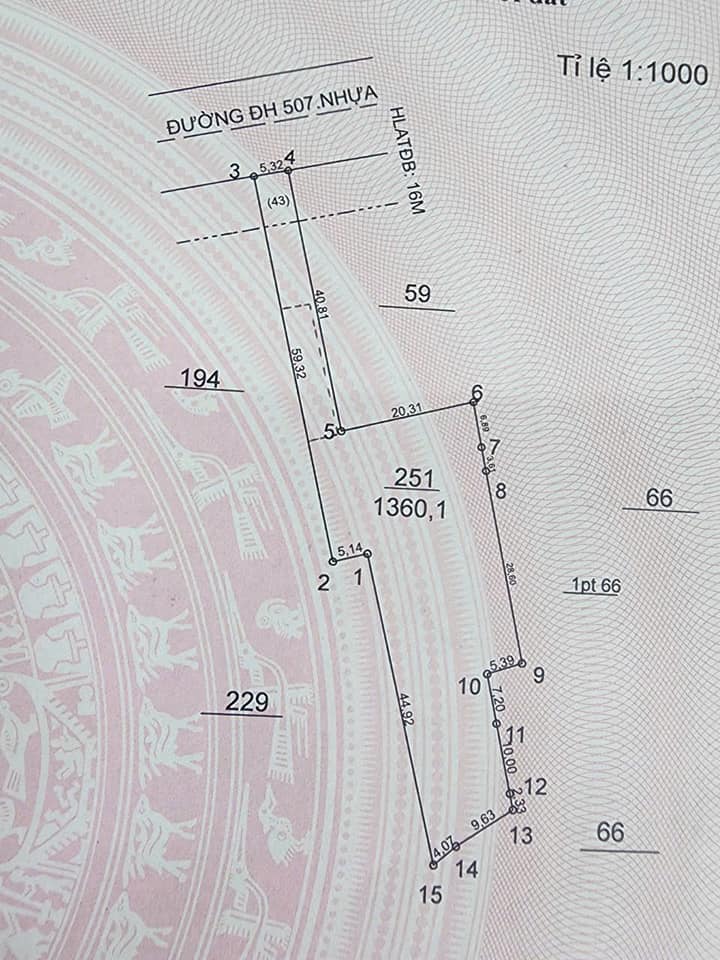 FrontHouse mặt tiền đường DH507, xã An Thái, Phú Giáo 1.360m² - Cơ hội kinh doanh lý tưởng!