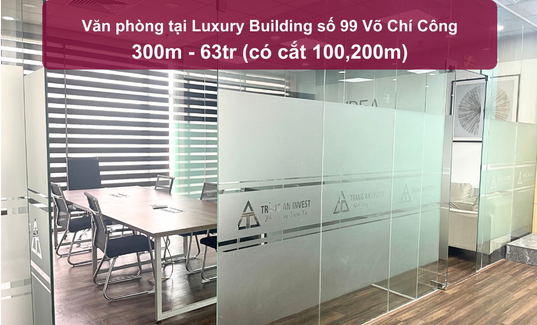 Văn phòng cho thuê tại Luxury Building 300m² giá 63 triệu - Mặt đường dễ nhận diện!
