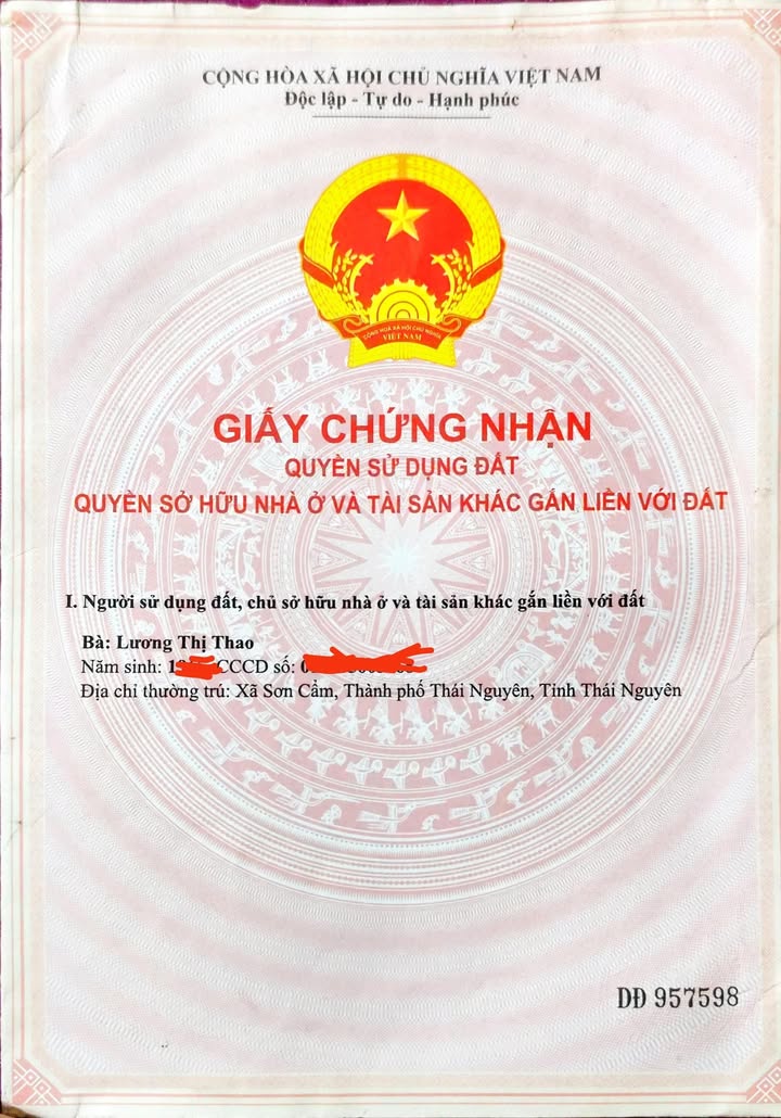 Đất chính chủ Sơn Cẩm, Thái Nguyên 231.5m² - Nhà cấp 4 rộng rãi, giá thương lượng!