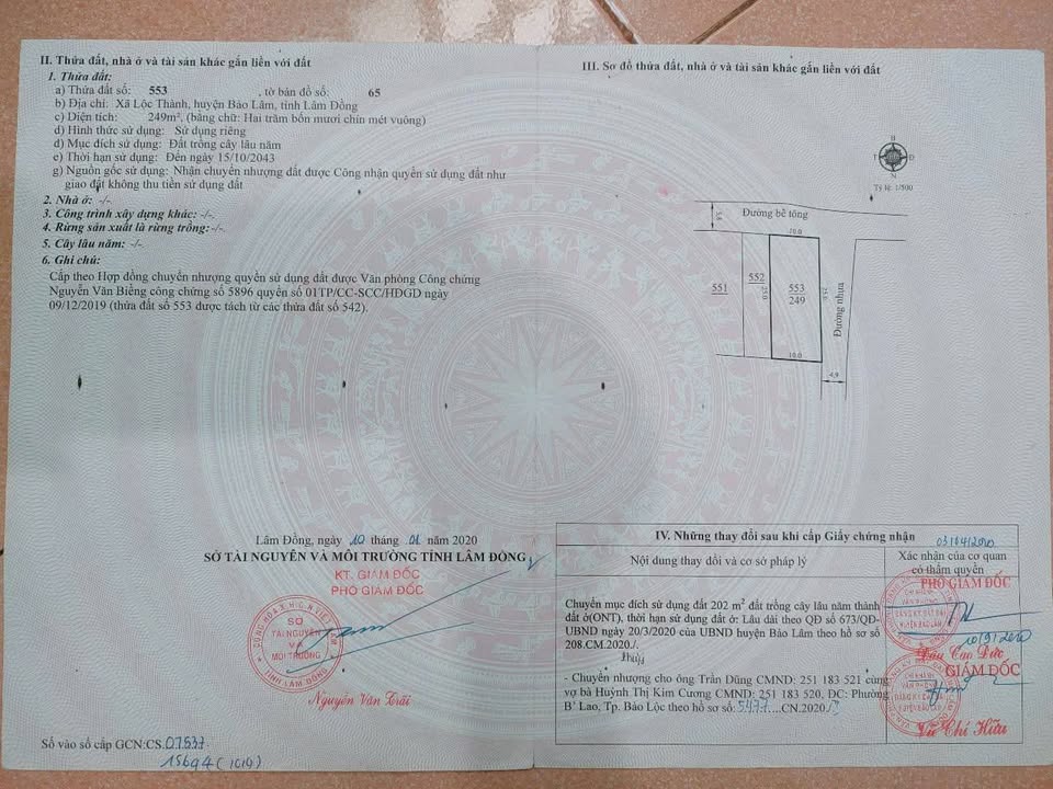 Đất nền Bảo Lộc 250m² – Hai mặt tiền đẹp, giá thỏa thuận hấp dẫn!