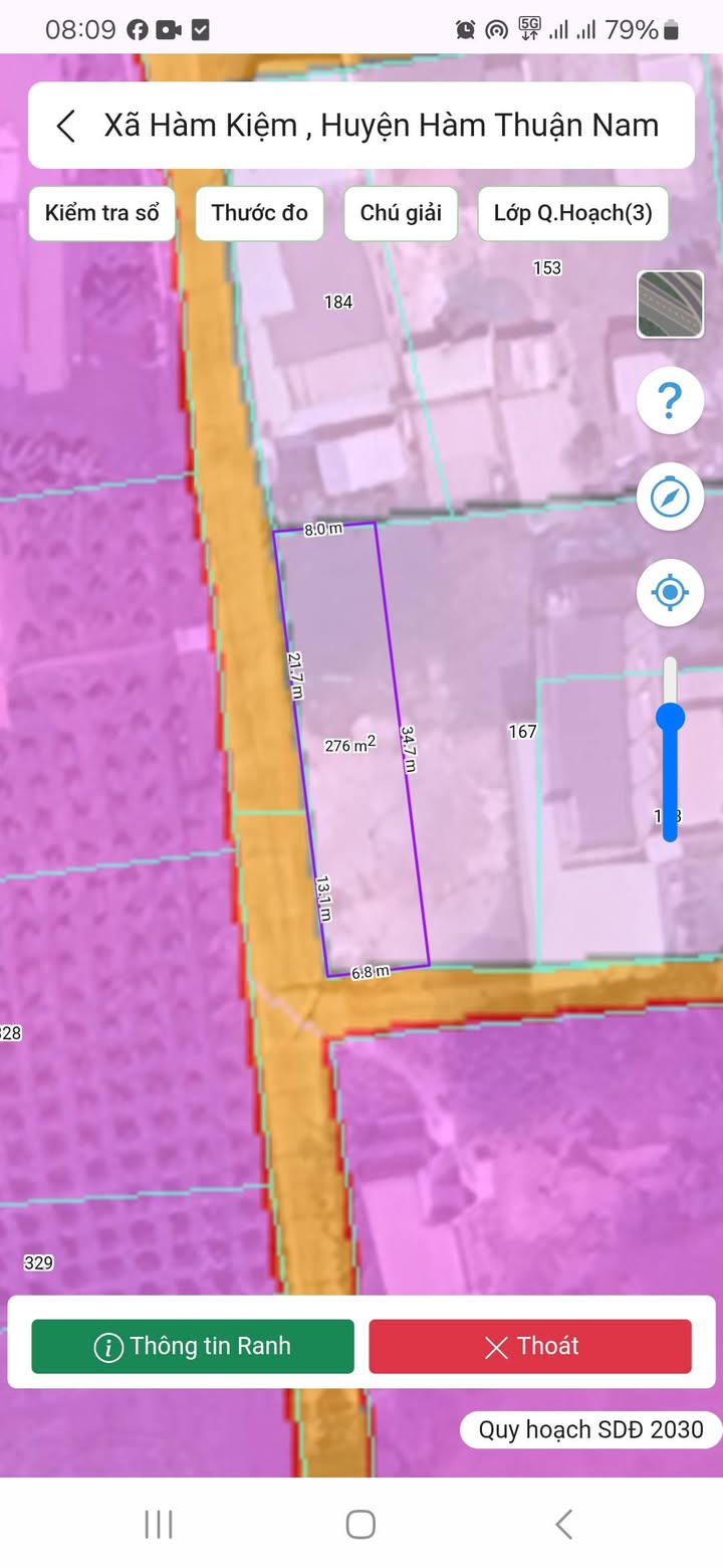 Bán đất thổ cư Thôn Dân Hiệp, Xã Hàm Kiệm, 275m² - Đầu tư sinh lời tại Bình Thuận!