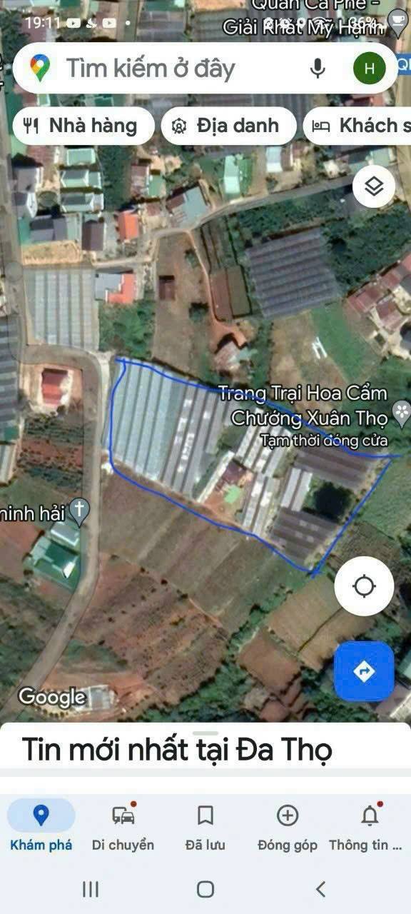 Đất nền Xuân Thọ Đà Lạt 5500m² giá 19.8 tỷ - Cơ hội đầu tư tuyệt vời!