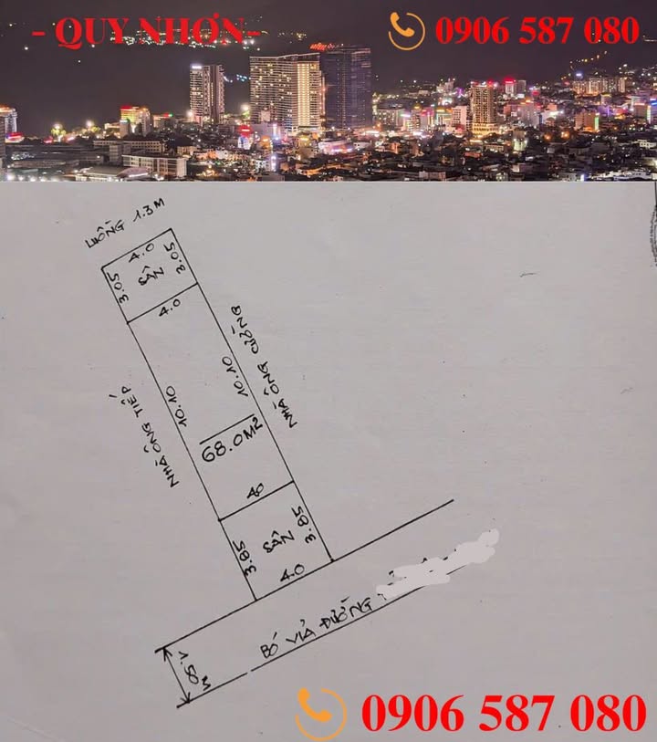 Nhà mặt tiền đường Lý Thái Tổ - Nguyễn Thị Định 68m² giá 5.99 tỷ - Vị trí đắc địa tại Quy Nhơn!