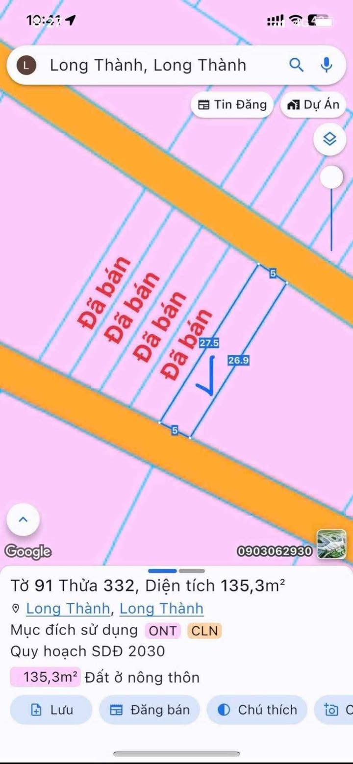 Đất nền Lộc An - Long Thành 137m² giá chỉ 1.5 tỷ - Đầu tư sinh lời ngay!