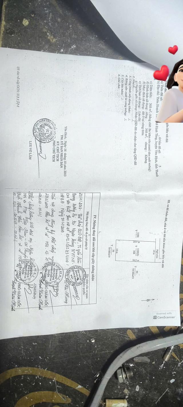 Đất nền Yên Định Thanh Hóa 368m² giá chỉ 1 tỷ - Cơ hội đầu tư tuyệt vời!