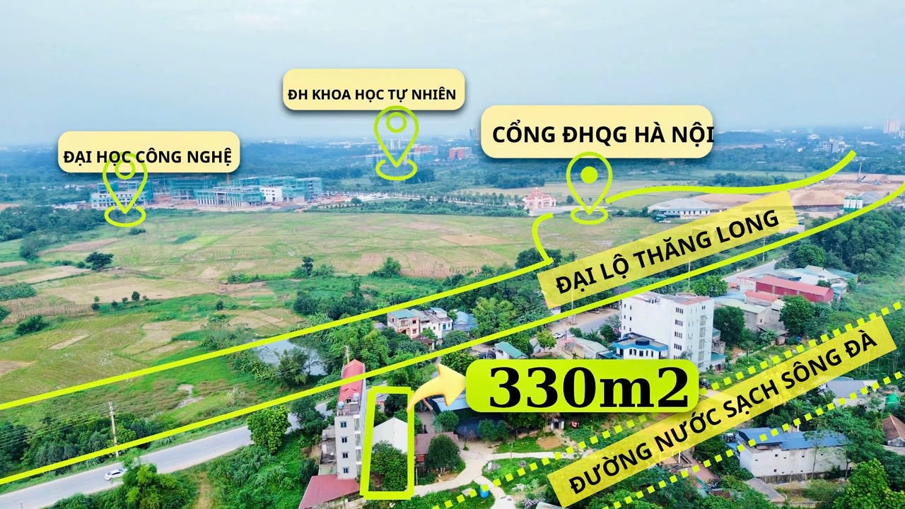 Đất mặt đường cao tốc Hà Nội - Hoà Bình 330m² - Tiềm năng kinh doanh lớn!
