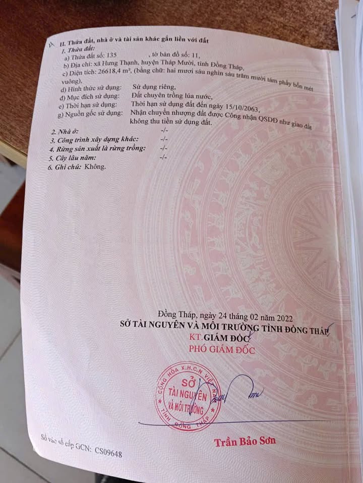 Đất nền 27.000m² mặt tiền đường Kinh Thủy Lợi - Giá 3.51 tỷ, cơ hội đầu tư hấp dẫn!