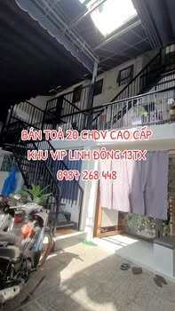 Bán tòa 20 căn hộ dịch vụ cao cấp tại Linh Đông, Thủ Đức - Doanh thu 70 triệu/tháng!