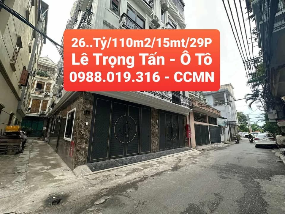 FrontHouse mặt tiền Lê Trọng Tấn 110m² giá 26 tỷ - Kinh doanh sầm uất!