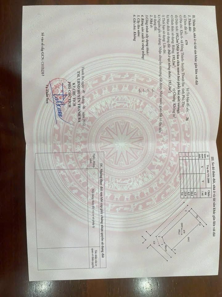 Đất lô góc 192m² tại Đông Thành, Thanh Ba, Phú Thọ - Đầu tư sinh lời tuyệt vời!