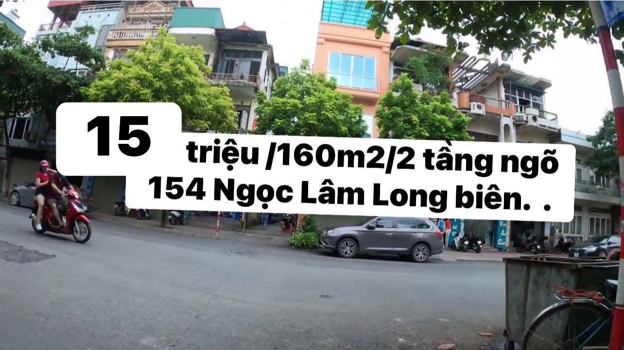 Cho thuê mặt bằng 160m² tại Ngọc Lâm, Long Biên - Phù hợp kinh doanh sầm uất!