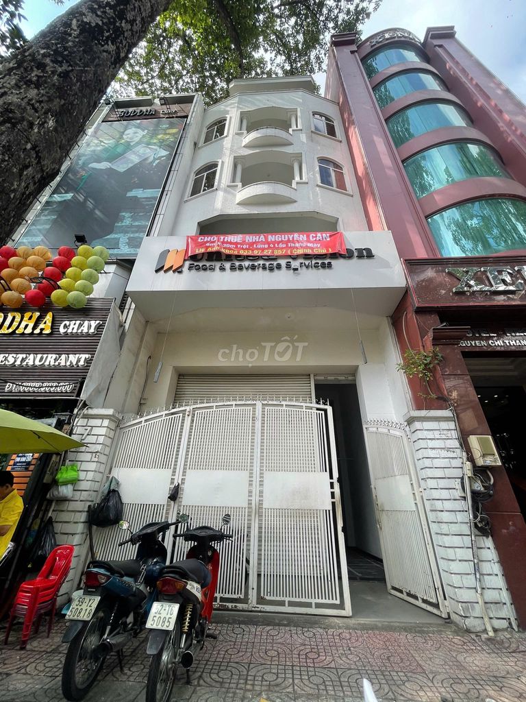 Cho thuê tòa nhà mặt tiền Cách Mạng Tháng Tám Quận 3 - Diện tích 100m² giá 40 triệu