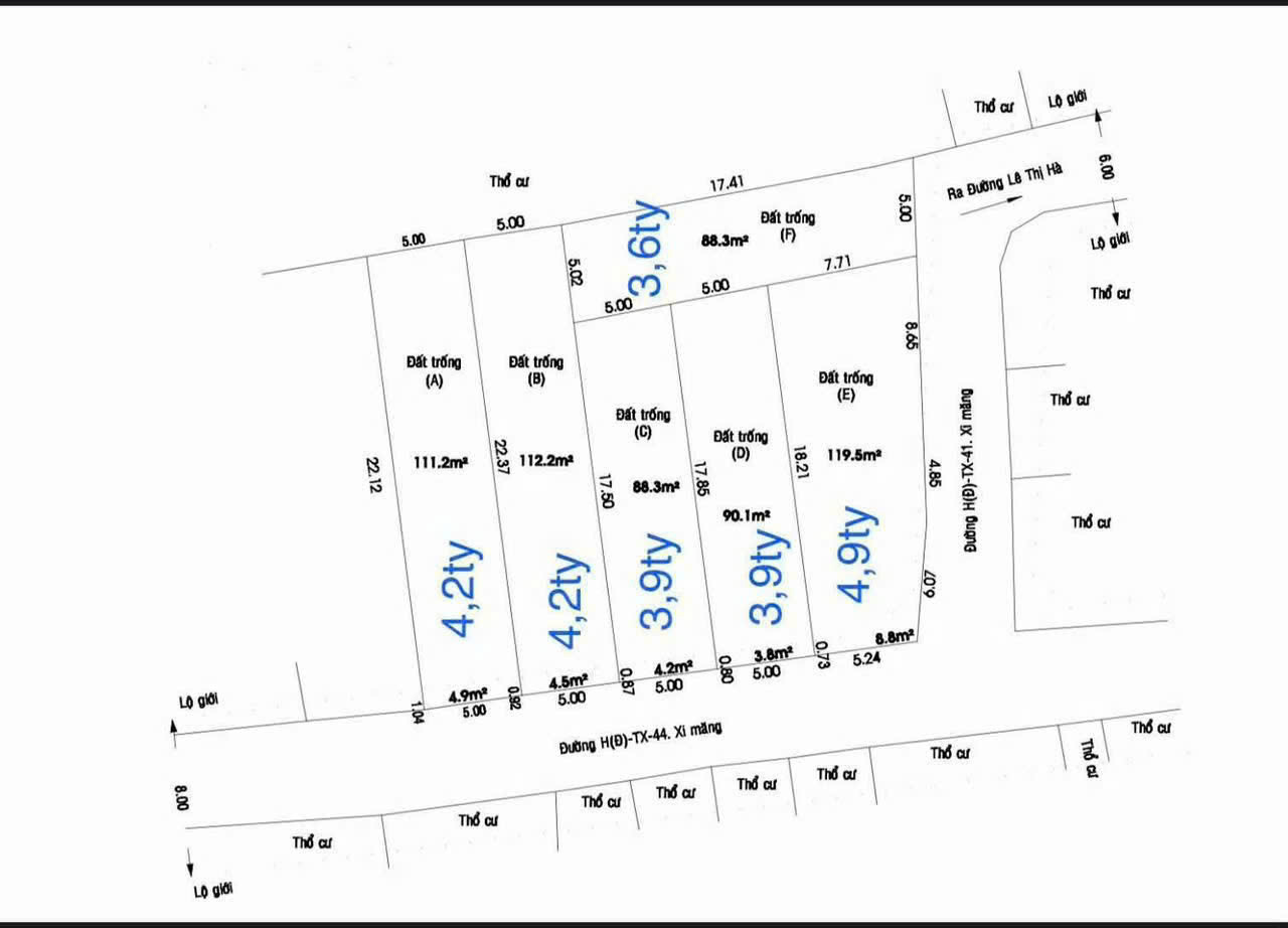Bán đất Tân Xuân 1, Hóc Môn 90m² giá 3.7 tỷ - Sổ hồng riêng, sang tên ngay!