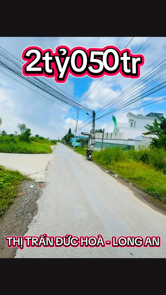 Đất nền mặt tiền Nguyễn Văn Dương, Đức Hòa, Long An 160m² giá 2.05 tỷ - Cơ hội đầu tư tốt!