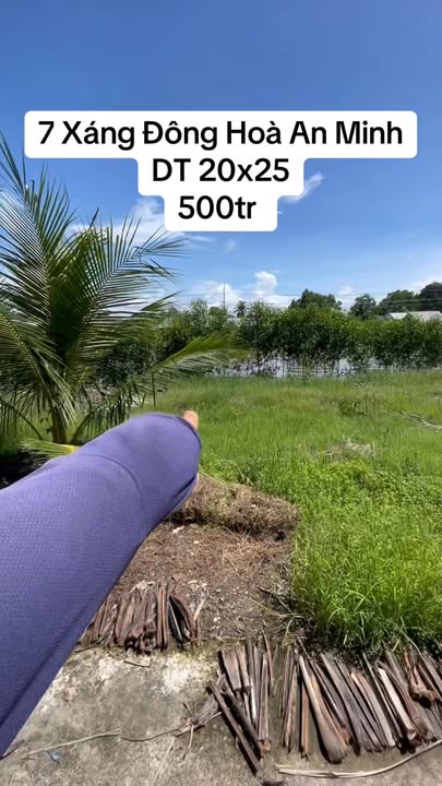 Đất nền mé sông tại xã Đông Hòa, An Minh 500m² giá 500 triệu - Cơ hội đầu tư tuyệt vời!