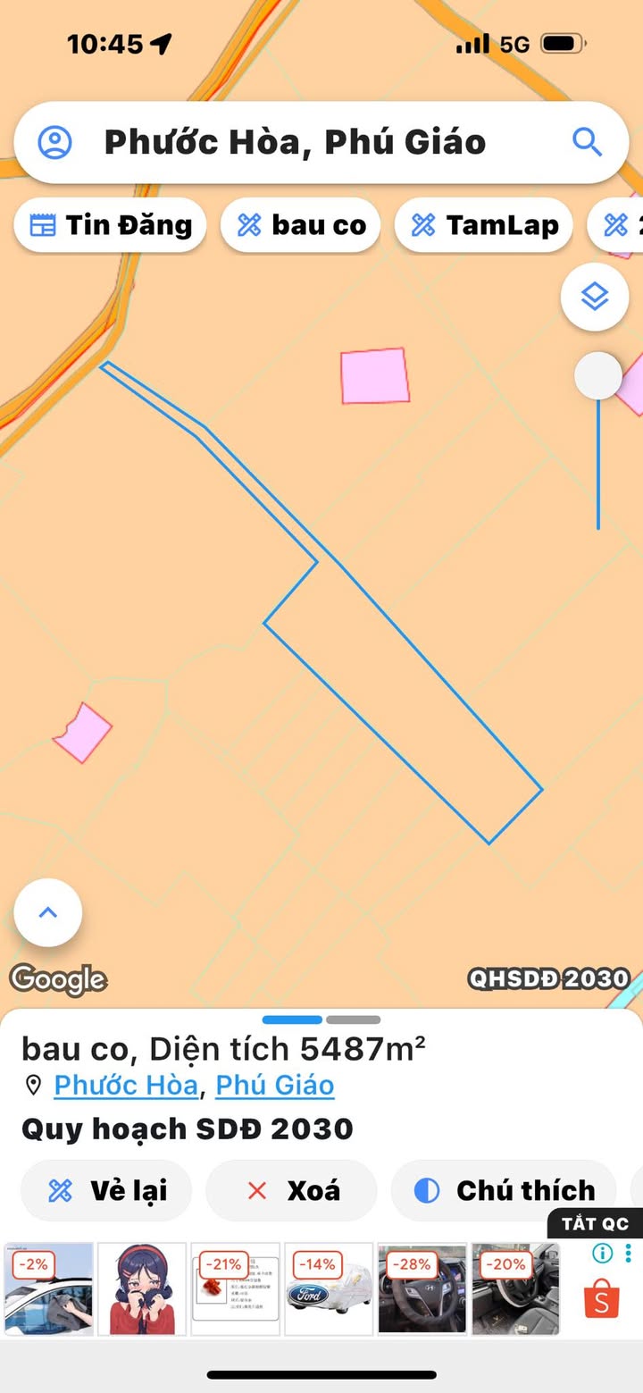 Đất nền Phước Hòa Tân Uyên 14.400m² giá 2.5 tỷ - Cơ hội đầu tư hấp dẫn!