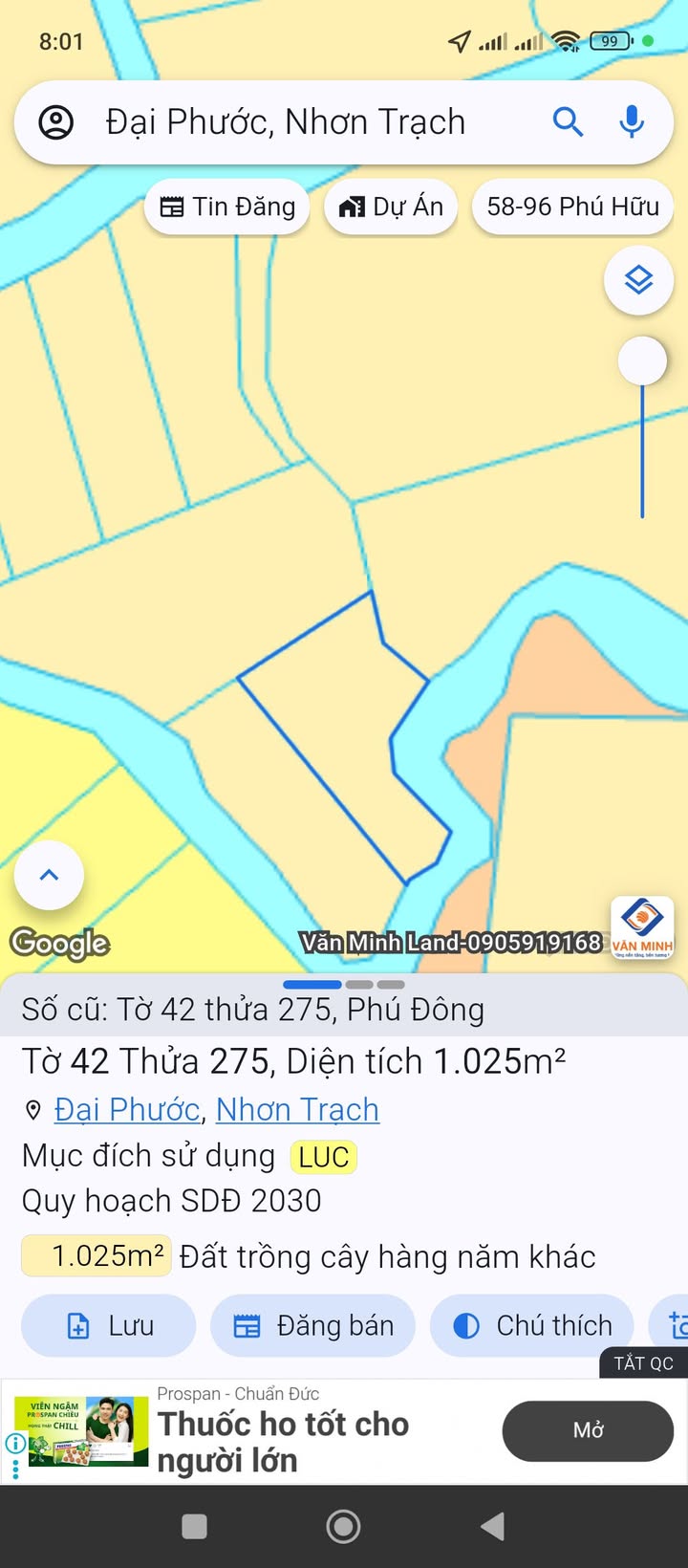 Đất nền xã Đại Phước 1000m² giá 1.6 tỷ - Đầu tư sinh lời lâu dài!